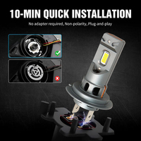 Ampoule de phare LED A30, feux de voiture, faisceau haut et bas, ampoules de phare LED Canbus H18 H7, lampe de phare automobile 12V, accessoires de voiture