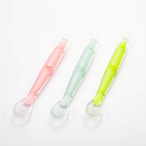Di alta qualità in silicone cucchiaio e forchetta Set di nuovi disegni ventosa tipo per i più piccoli - Product Image 5