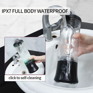Mixeur Portable 600ML, Bouteille d'Eau Électrique Personnelle avec Couvercle, <span class=keywords><strong>Shaker</strong></span> à Fruits et Poudres, Gobelet Mixeur USB pour Glace - Product Image 4