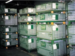 מחסן מתקפל לערום אחסון מתכת מכולות עם <span class=keywords><strong>2</strong></span> דרך זווית ברזל רץ - Product Image 5