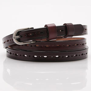 Lqbelt Correa de cinturón con hebilla automática Cinturones al por mayor para hombres Stock Sin hebilla OEM Cinturones personalizados Fábrica de cuero genuino Negro Rojo - Product Image 4