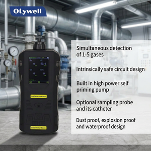 Rilevatore di Gas Portatile a Infrarossi ATEX 5 in 1 con Pompa, CO, H2S, O2, CO2, LEL, Sensore IR a Lunga Durata, Registrazione Dati, Monitor Gas TWA - Product Image 2