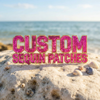 Patchs en sequins 3D en chenille avec lettres universitaires et support thermocollant, patchs en sequins personnalisés pour vêtements, chapeaux et accessoires
