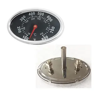 Termómetro con indicador de calor para parrilla de Gas, medidor de temperatura para parrilla de barbacoa