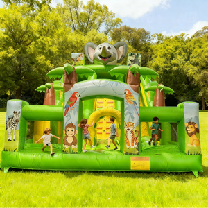 Outdoor Large Interaction Game Adult Inflatable Obstacle Course House Amusement Park Inflatable Obstacle Course Inflatable Obsta - Product Image 2