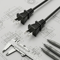 Cable de Alimentación para Taiwán, Certificado BSMI, SJT 18AWG, Cable de Repuesto para Monitor de Computadora, TV, Impresora, Proveedor y Fabricante
