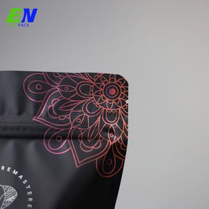 ถุงชาพิมพ์ลายตามสั่ง ถุงโดយแพ็คแบบออร์แกนิกพร้อมหน้าต่าง ถุงซิปกระดาษคราฟท์เคลือบฟอยล์ - Product Image 5