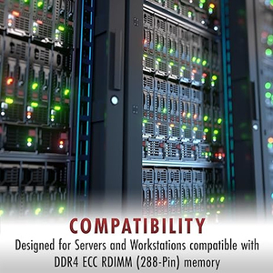 Module de mémoire serveur Hynix HMAA8GL7AMR4N VK 64 Go DDR4 2666 PC4 21300 RDIMM 288 broches CL19 <span class=keywords><strong>Quad</strong></span> Rank X4 ECC enregistré - Product Image 6