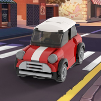 MOC4234 Série City, modèle de voiture rouge, briques DIY, jouets de construction éducatifs pour enfants