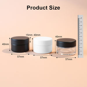 Bouteille en verre givrée ronde de 1 oz avec impression de logo personnalisé et bouchon en plastique résistant aux enfants - Product Image 5