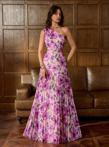 Vestido Midi Elegante con Estampado Floral para Mujer, Estilo Casual Asimétrico con Volantes, Transpirable, para Primavera y Fiestas - Product Image 3