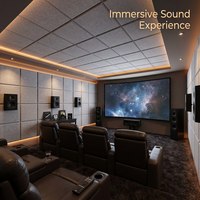 Panneau acoustique en mousse mélaminée ignifuge B1 avec bord biseauté pour l'insonorisation des studios