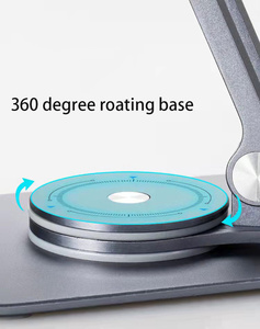 Soporte giratorio <span class=keywords><strong>360</strong></span>° para teléfono, base plegable doble para tabletas, compatible con iPad Pro de 12.9 pulgadas, gran venta. - Product Image 4