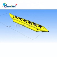 Bateau banane gonflable à tube unique Poisson volant Jeu de sport nautique remorquable Bateau dragon flottant