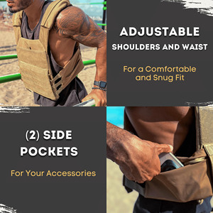 Chaleco con Peso Ajustable de Neopreno Personalizado para Gimnasio, Correr, Entrenamiento, Fitness, con Pellets de Hierro para Entrenamiento de Fuerza - Product Image 4