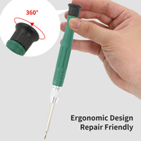 Kit de 4 tournevis de précision 120 mm à double embout H4 avec poignée à capuchon rotatif, mini-kit magnétique pour montres et bijoux