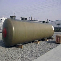 Réservoir de carburant souterrain à double paroi en acier au carbone anti-corrosion pour station-service, utilisation de l'essence