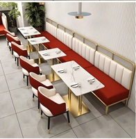 Meubles de restaurant de luxe Dubaï 5 étoiles tables de salle à manger et ensemble de chaises pour hôtel café restaurant