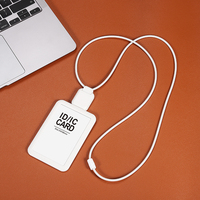 Porte-badge en silicone écologique avec logo personnalisé, design contemporain, nouvelle arrivée, étui pour cartes de crédit