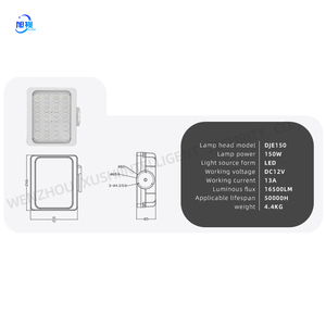 1.8m cao loạt 2*150 dẫn có thể thu vào cột ánh sáng di động ngọn hả<span class=keywords><strong>i</strong></span> đăng lửa khẩn cấp ánh sáng - Product Image 6