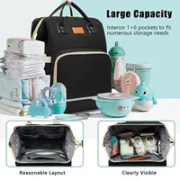 Moda sıcak satış büyük kapasiteli mumya analık bebek bebek bezi çantaları seyahat sırt çantası anne hemşirelik bebek bezi çantası