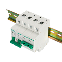 Commutateur de transfert manuel double alimentation 2P 32A 63A 125A MTS AC220V AC400 avec disjoncteur interverrouillé MCB pour système photovoltaïque