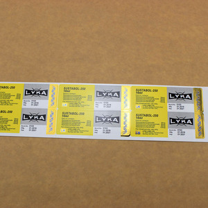 OEM/ODM-pegatinas de papel de impresión Biodegradable, pegatinas personalizadas, impermeables, respetuosas con el medio ambiente, troquelado, logotipo de lámina dorada - Product Image 2