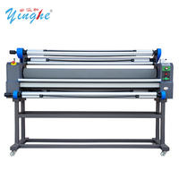 Laminateur à froid automatique YINGHE 168 cm avec alimentation pneumatique pour films grand format, machine à plastifier pour panneaux KT/vinyle avec rouleau en silicone