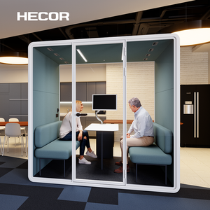 Kedap Suara Studio seluler ruang pertemuan akustik hening Office Pod dengan tempat duduk - Product Image 3