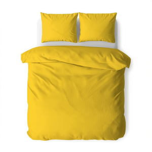 Juego de Funda de Edredón 100% Algodón Amarillo Francés para Cama Individual 140x200cm - Product Image 3