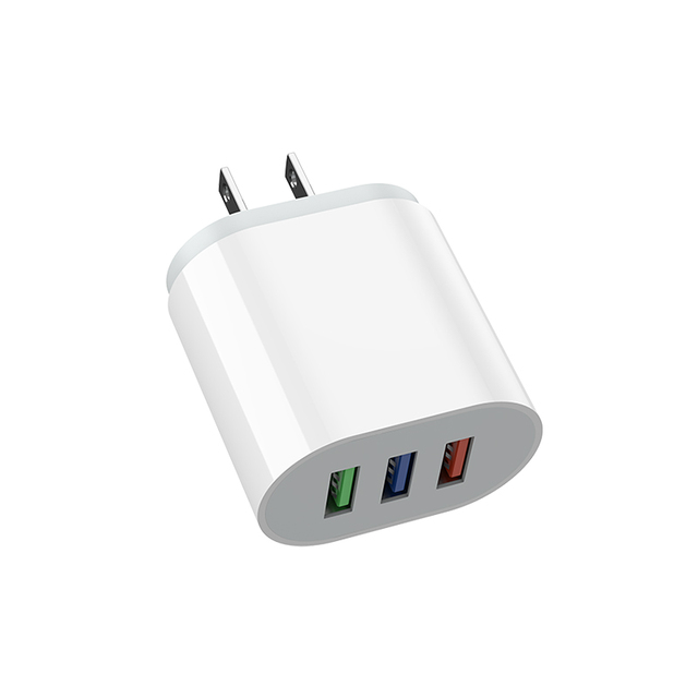 Universal Power Supply Adapter 10W 3in1 3-USB Dual-Port Fast Charger 5V/2A Portable EU UK US AU Plug Mobile Phones Earphone