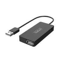 Usine directe 4 ports ABS mince USB 2.0 Hub 4-en-1 Station d'accueil Logo OEM Adaptateur USB C FCC CE ROHS Certifié PC Données HUB Stock
