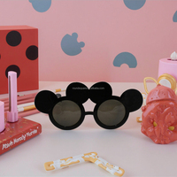 Nouvelles lunettes de soleil en plastique rouges et noires, accessoires photo pour souris, pour fêtes d'enfants, Noël, anniversaires et Nouvel An