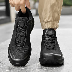 Chaussures de course légères unies tout-terrain, couvre-chaussettes d'extérieur, chaussures de sport décontractées imperméables à lacets pour le tout-terrain - Product Image 5