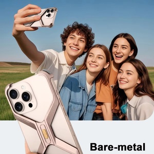 <span class=keywords><strong>Funda</strong></span> de teléfono de parachoques extraíble de Metal de aluminio tipo <span class=keywords><strong>X</strong></span> de lujo para <span class=keywords><strong>iPhone</strong></span> 16 Pro Max con cubierta de <span class=keywords><strong>silicona</strong></span> suave de cuatro esquinas a prueba de golpes - Product Image 6