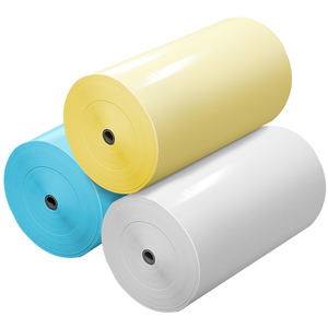 Pegatina autoadhesiva <span class=keywords><strong>de</strong></span> 80gsm, papel semibrillante/papel mate recubierto/papel recubierto <span class=keywords><strong>de</strong></span> fundición, etiqueta térmica, rollo Jumbo <span class=keywords><strong>de</strong></span> materiales sin procesar - Product Image 1