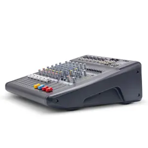 Thinuna PMX-U6 mixer de áudio potência profissional, 6 canais grande mixer de áudio com amplificador