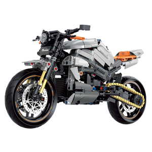 Bloques de construcción de motocicleta 60508, modelo tecnológico de motocicleta pesada, juguetes de partículas pequeñas - Product Image 1