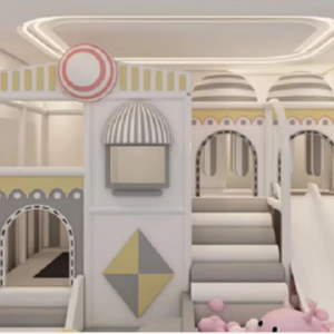 子供用プレイハウス小型屋内プレイグラウンドセット子供用スライドゲーム機器付き