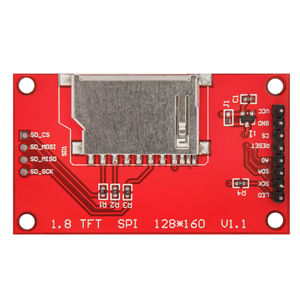 Module d'affichage TFT de 1,8 pouces, écran LCD couleur 128 × 160 SPI avec emplacement pour carte SD pour Arduino - Product Image 3