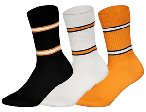 Custom Designed Breathable Cushioned Youth Soccer Crew <b>Socks</b> Knitted Ankle Logo Placement 100% Cotton Quick Dry Eco-Friendly Low - Product Image 1