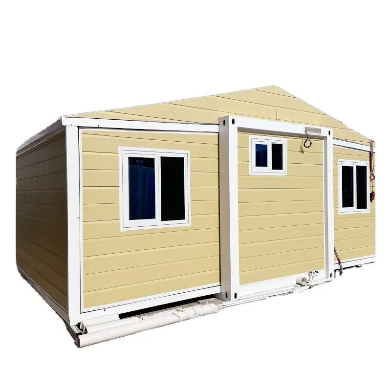20ft Úc 2 phòng ngủ sang trọng predfabricated container nhà 40ft mở rộng container nhà với phòng tắm đầy đủ