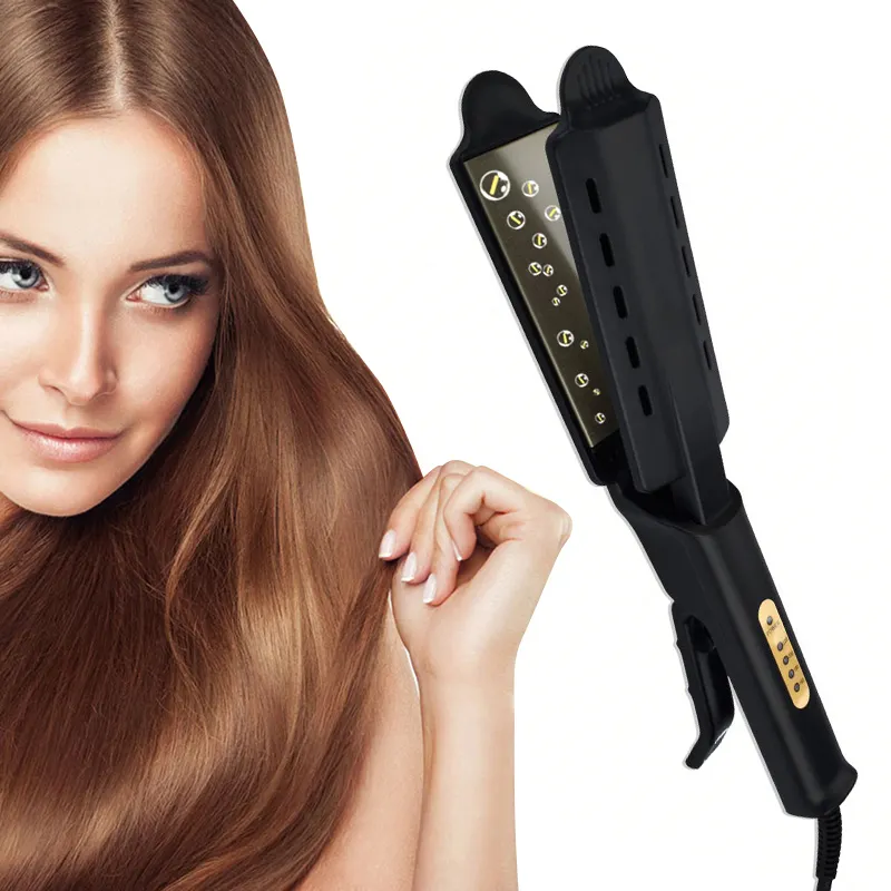 TI Amazon Профессиональный салонный Быстросохнущий стайлер керамический турмалиновый ионный утюжок для волос паровой выпрямитель