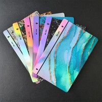 FONLYU 190*120mm Películas traseras 3D con relieve láser para teléfonos, pegatinas decorativas para cortar, películas traseras para máquina plotter de hidrogel