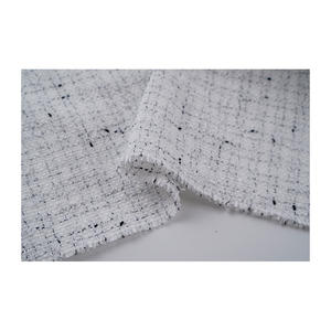 Tissu en tweed fantaisie de qualité supérieure fabriqué en Corée, ruban blanc et texture nouée, tissage fantaisie, tissu textile tissé sur mesure OEM & ODM - Product Image 5