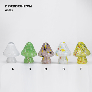 Lanterne en verre artisanale, lampe de table avec abat-jour, verre coloré décoratif, 3 piles AA et interrupteur marche/arrêt pour la décoration de la maison - Product Image 5