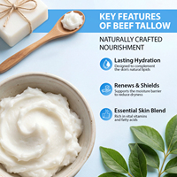 Crème hydratante visage au suif fouetté et au miel GHK-Cu 60g, enrichie en peptides de cuivre bleus, pour soins de la peau, marque distributeur