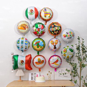 Globo de Aluminio con Forma de Árbol de Cactus, Sombrero de Pimiento de Alpaca, Taco Mexicano, para <span class=keywords><strong>Fiesta</strong></span> de Carnaval, Decoración con Letras del Alfabeto - Product Image 2