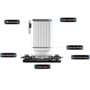 Aparato Experimental del Teorema <span class=keywords><strong>de</strong></span> Bernoulli, Panel Piezométrico Multitubo para Comparación Visual <span class=keywords><strong>de</strong></span> Presión y Cabeza <span class=keywords><strong>de</strong></span> Flujo Seccional - Product Image 4