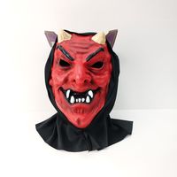 Party Favor 1 PC Red Demon Mask avec des yeux féroces Halloween Full Face Devil Mask Monster Masquerade Foam Mask for Cosplay Costume